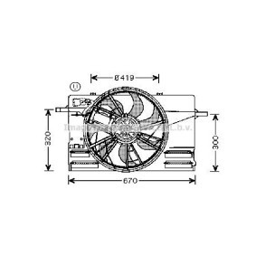 Achetez des Radiateur du moteur AVA COOLING SYSTEMS VW2084 à prix pour 67,21 €