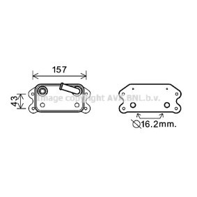 Acquista Radiatore motore da AVA COOLING SYSTEMS VW2121 a buon mercato per soli 85,48 €