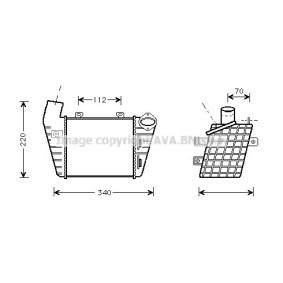 Köp Intercooler av AVA COOLING SYSTEMS VW4127 till det låga priset 2245,76 kr