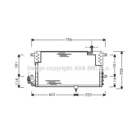 Acquista Condensatore climatizzatore da AVA COOLING SYSTEMS VW5139 a buon mercato per soli 75,71 €