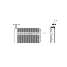 VOLKSWAGEN Wärmetauscher, Innenraumheizung von AVA COOLING SYSTEMS