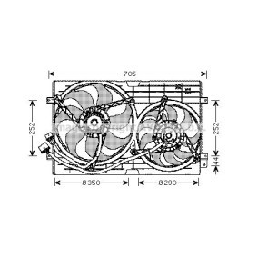 Kühlerlüfter VW7508 von AVA COOLING SYSTEMS günstig für 153,49 € online kaufen