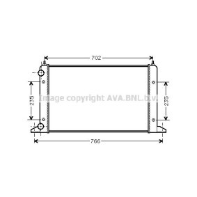 Achetez des Radiateur du moteur AVA COOLING SYSTEMS VWA2133 à prix pour 50,24 €