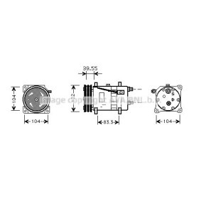 Klimakompressor für VW von AVA COOLING SYSTEMS