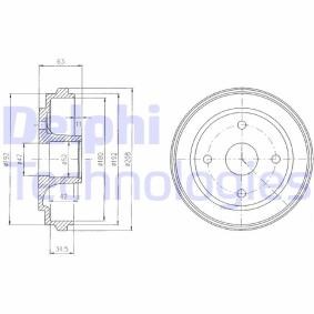 SUZUKI Bremstrommel von DELPHI