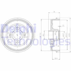 NISSAN Bremstrommel von DELPHI