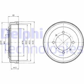 Compre Tambor de travão da DELPHI BF497 a um preço baixo por 63,72 €