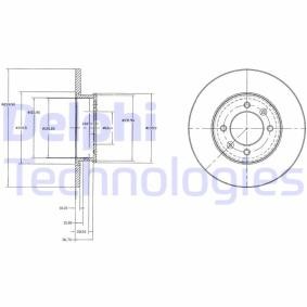 Comprar Disco de freno de DELPHI BG3261 a bajo precio de 71,15 €