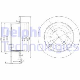 Compre Disco de travão da DELPHI BG3400 a um preço baixo por 28,65 €