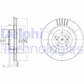 Bremsscheibe von DELPHI BG3413