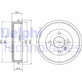 Acquista Tamburo freno da DELPHI BF346 a buon mercato per soli 37,86 €
