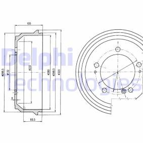 Compre Tambor de travão da DELPHI BF404 a um preço baixo por 61,60 €