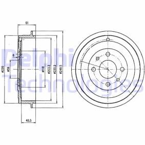 Compre Tambor de travão da DELPHI BF413 a um preço baixo por 28,18 €