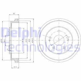 HONDA Bremstrommel von DELPHI
