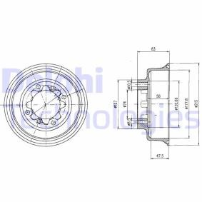 Compre Tambor de travão da DELPHI BF43 a um preço baixo por 20,14 €