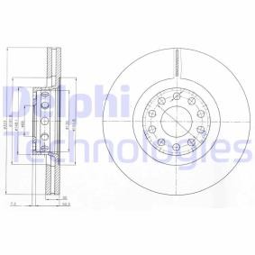 Compre Disco de travão da DELPHI BG3524 a um preço baixo por 61,20 €