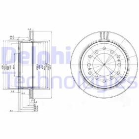 Bremsscheibe für LEXUS von DELPHI