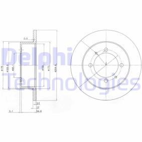 Osta Jarrulevy DELPHI:llä BG3609 edullisesti hintaan 21,88 €