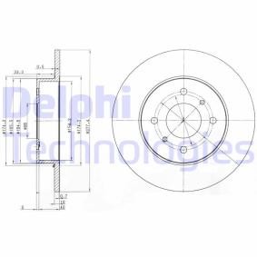 NISSAN Bremsscheibe von DELPHI