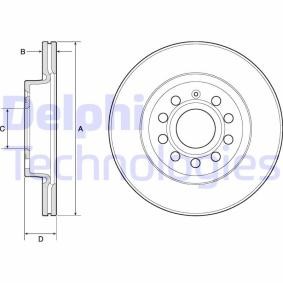 Bremsscheibe BG3832 von DELPHI günstig für 56,57 € online kaufen