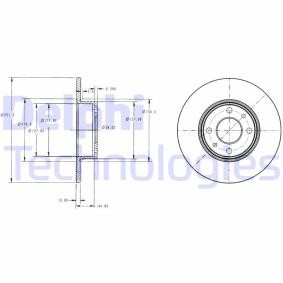 Compre Disco de travão da DELPHI BG2322 a um preço baixo por 20,80 €