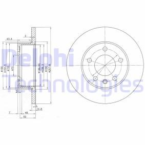 Compre Disco de travão da DELPHI BG2380 a um preço baixo por 49,71 €
