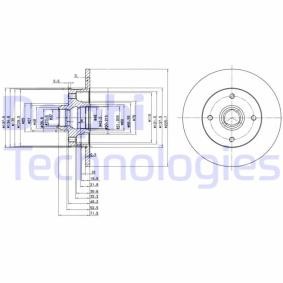 Compre Disco de travão da DELPHI BG2389 a um preço baixo por 30,53 €