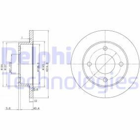 Compre Disco de travão da DELPHI BG2566 a um preço baixo por 19,15 €