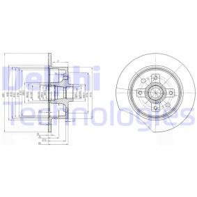 Compre Disco de travão da DELPHI BG2571 a um preço baixo por 31,17 €