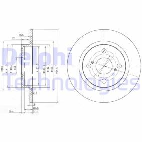 Compre Disco de travão da DELPHI BG2598 a um preço baixo por 12,93 €