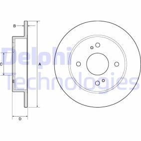 NISSAN Bremsscheibe von DELPHI