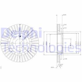 Compre Disco de travão da DELPHI BG2636 a um preço baixo por 27,71 €