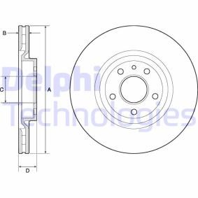Comprar Disco de freno de DELPHI BG2843 a bajo precio de 101,15 €