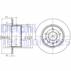 Compre Disco de travão da DELPHI BG2870 a um preço baixo por 22,20 €