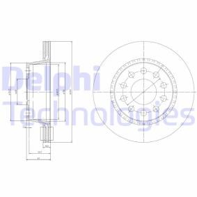 Bremsscheibe für AUDI von DELPHI