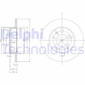 Compre Disco de travão da DELPHI BG3034 a um preço baixo por 29,33 €