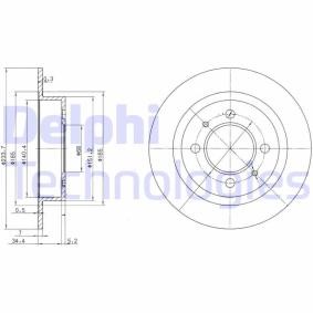 Compre Disco de travão da DELPHI BG3126 a um preço baixo por 27,75 €