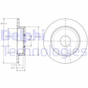 Compre Disco de travão da DELPHI BG3131 a um preço baixo por 23,32 €