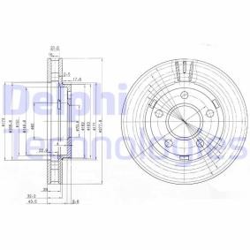 Comprar Disco de freno de DELPHI BG3144 a bajo precio de 38,52 €