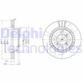 Compre Disco de travão da DELPHI BG3160 a um preço baixo por 26,37 €