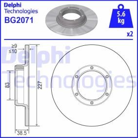Compre Disco de travão da DELPHI BG2071 a um preço baixo por 33,79 €