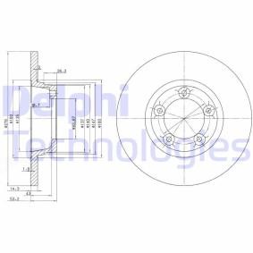 Bremsscheibe für LDV von DELPHI