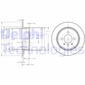 Compre Disco de travão da DELPHI BG2202 a um preço baixo por 24,08 €