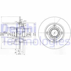 Compre Disco de travão da DELPHI BG3962 a um preço baixo por 62,96 €