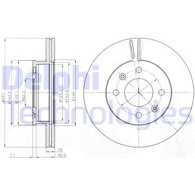 Köp Bromsskiva av DELPHI BG4009 till det låga priset 431,56 kr