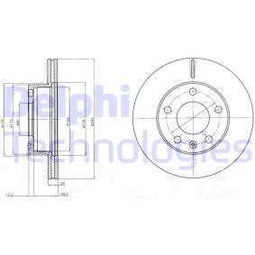 Bremsscheibe für LDV von DELPHI