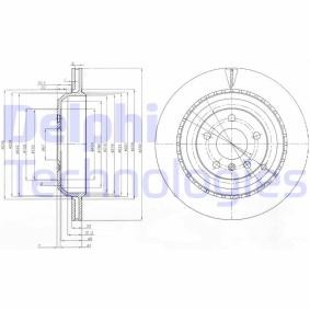 Bremsscheibe BG4030 für MERCEDES-BENZ