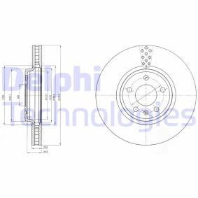 Bremsscheibe von DELPHI BG4080
