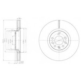 Compre Disco de travão da DELPHI BG4110 a um preço baixo por 39,33 €