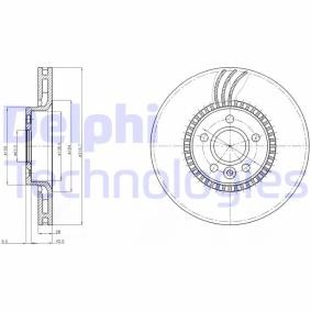 LAND ROVER Bremsscheibe von DELPHI